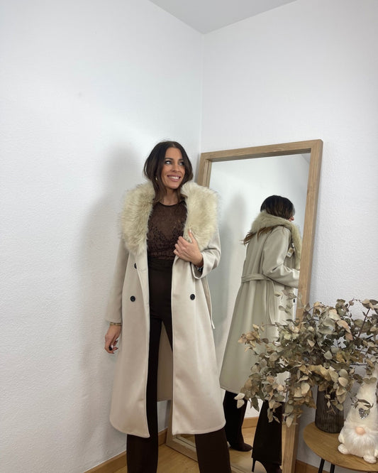 Abrigo Savana Beige