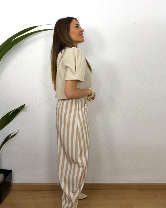 Pantalón Gina Beige