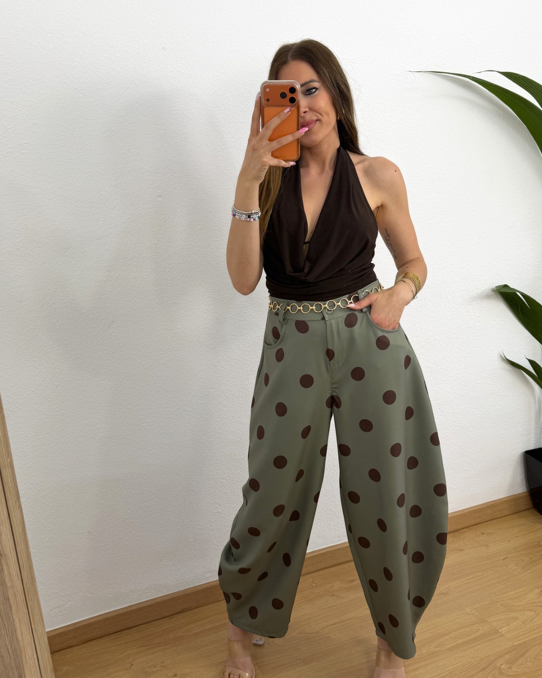 Pantalón Lunar Verde