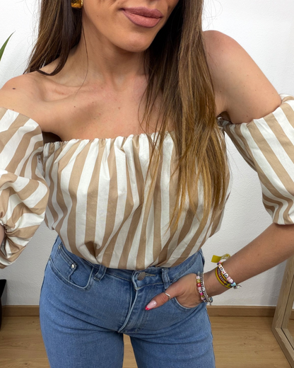 Blusa Globo Beige