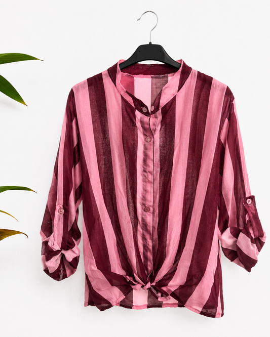 Camisa Giorgina Burdeos
