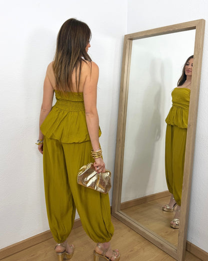 Conjunto Roma Mostaza verdoso