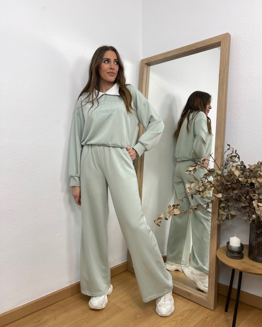 Conjunto Polito Verde Agua