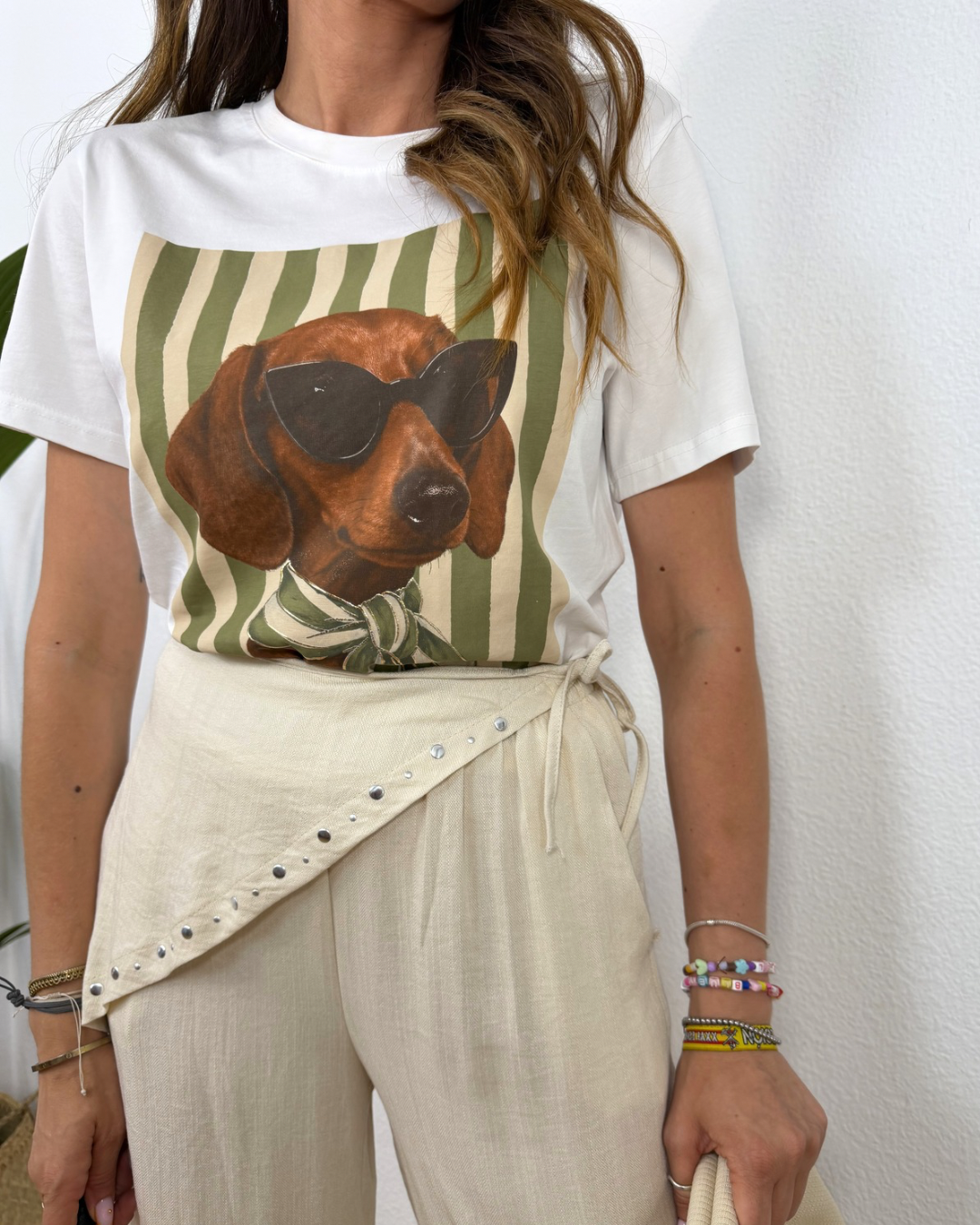 Camiseta Perro Verde