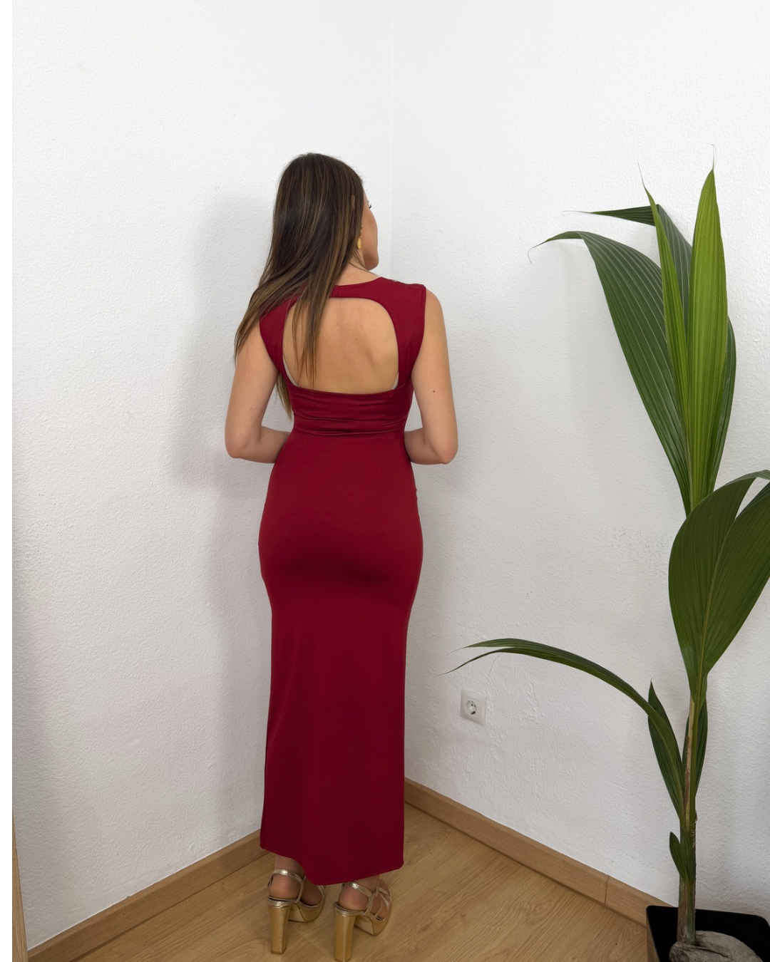 Vestido Amelia Burdeos