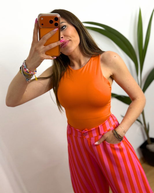 Pantalón Gina Rosa/Naranja