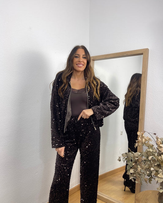 Bomber Terciopelo Marrón