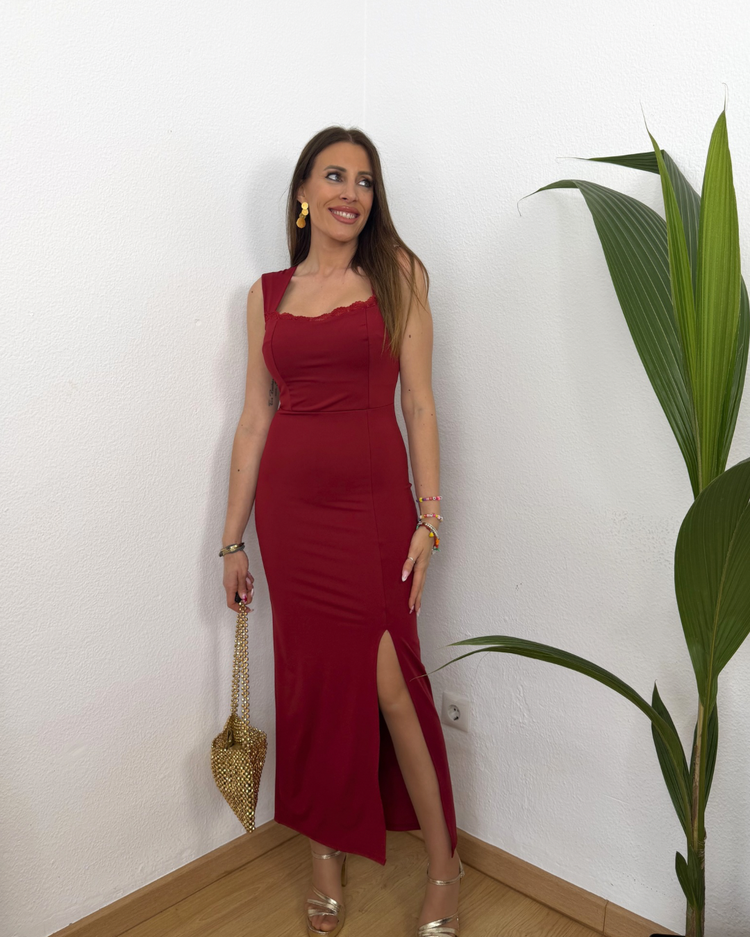 Vestido Amelia Burdeos