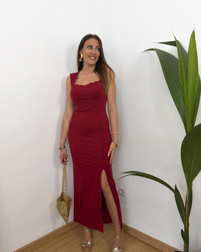 Vestido Amelia Burdeos