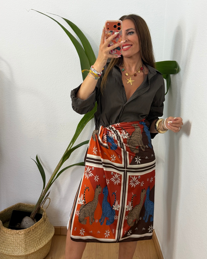 Camisa Zuri Marrón