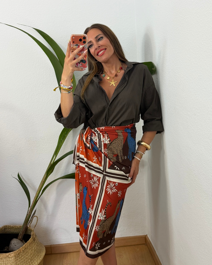 Camisa Zuri Marrón