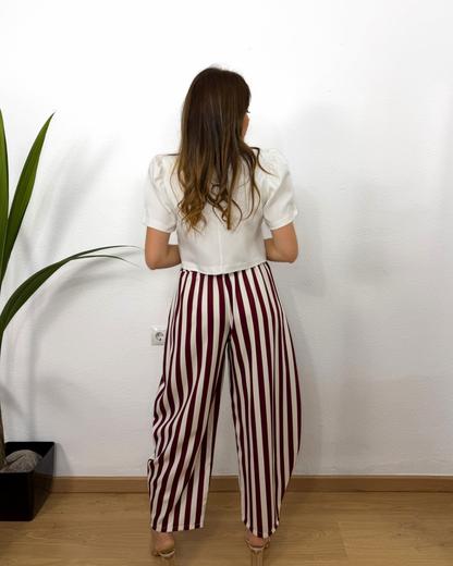 Pantalón Gina Burdeos