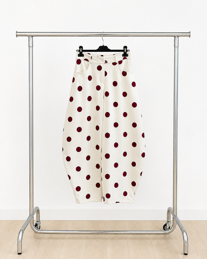Pantalón Lunar Burdeos