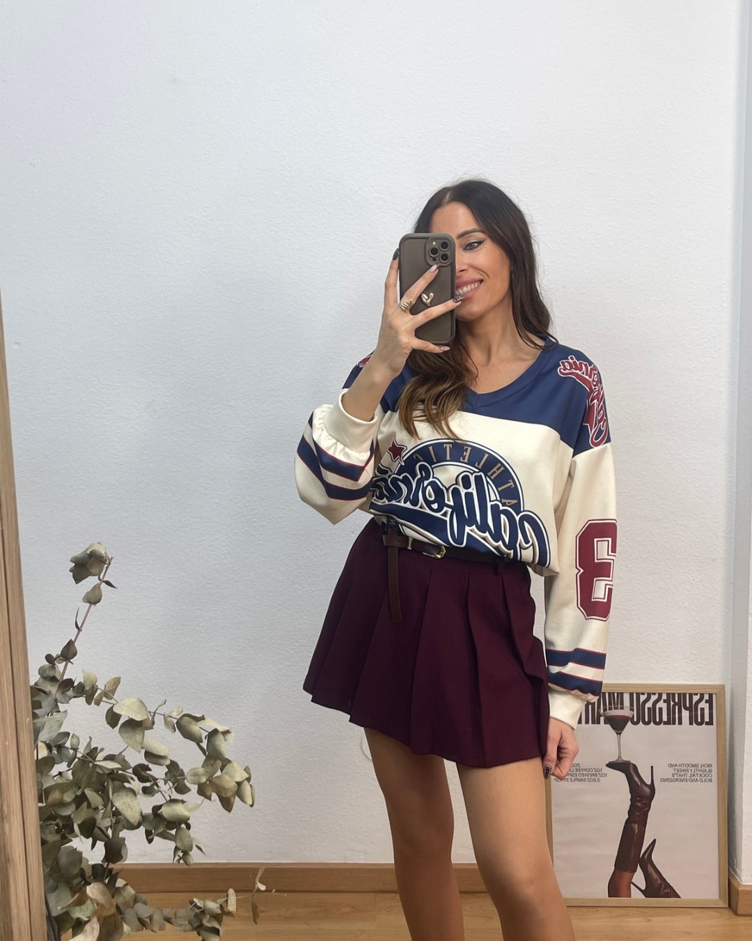 Falda Pant Omaira Burdeos