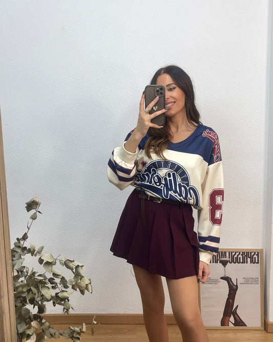 Falda Pant Omaira Burdeos